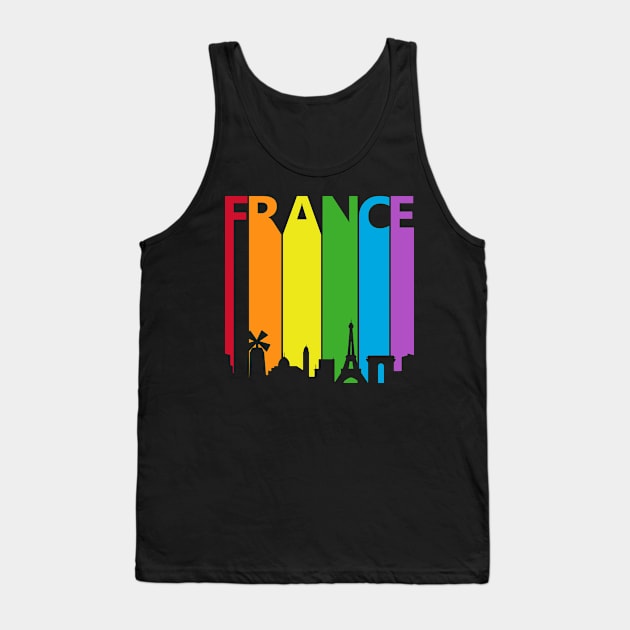 France LGBT Gay Pride Tank Top by GWENT